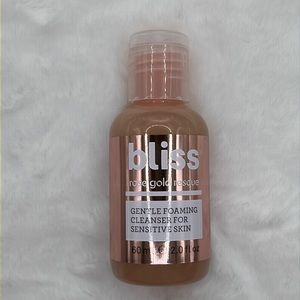 3/$9 Bliss Rose Gold Rescue Foaming Facial Cleanser Mini/Travel Size